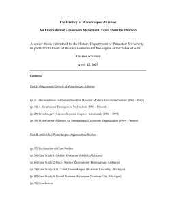 The History of Waterkeeper Alliance