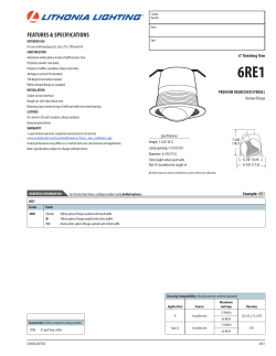Specifications - Acuity Brands