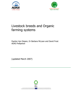 Livestock breeds and Organic farming systems