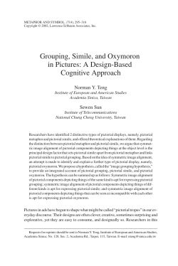 Grouping, Simile, and Oxymoron in Pictures: A Design
