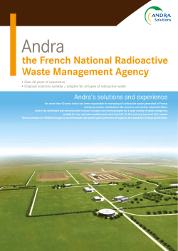 the>French>National>Radioactive Waste>Management