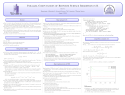 Parallel Computations of Response Surface Regression in R