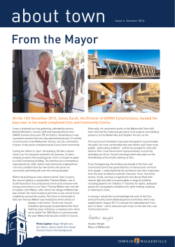 From the Mayor - Town of Walkerville