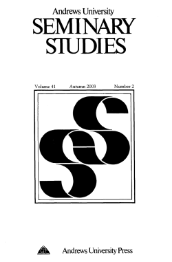 Andrews University Seminary Studies for 2003