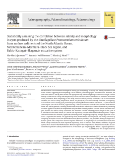 Statistically assessing the correlation between salinity and