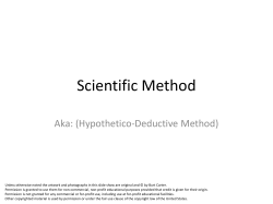 Scientific Method