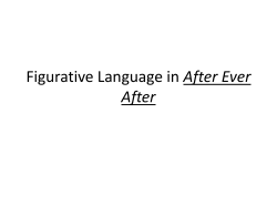Figurative Language in After Ever After