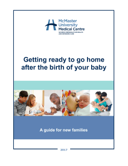 Getting ready to go home after the birth of your baby A guide for new
