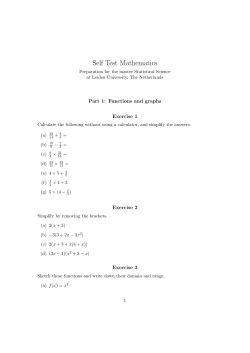 Self Test Mathematics