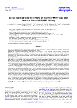 Large-scale latitude distortions of the inner Milky Way disk from the