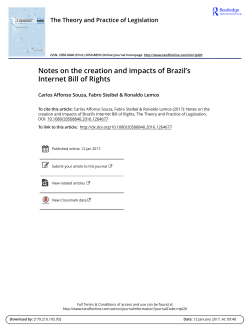 Notes on the creation and impacts of Brazil`s Internet Bill of