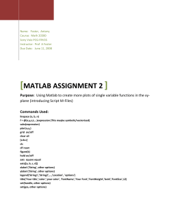 MATLAB ASSIGNMENT 2