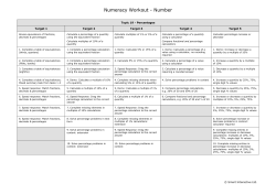 Percentages - Numeracy Workout