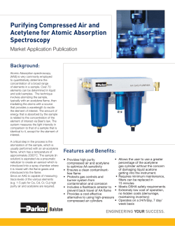 Acetylene, Atomic Absorption