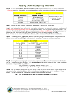 Applying Zylam 10% Liquid by Soil Drench
