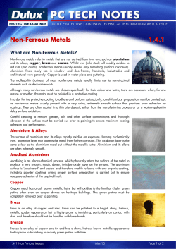 1.4.1 Non Ferrous Metals - Dulux Protective Coatings