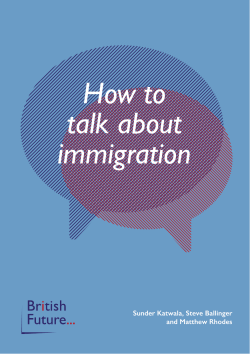 How to talk about immigration
