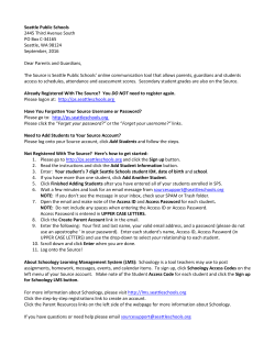 SOURCE Registration - Seattle Public Schools