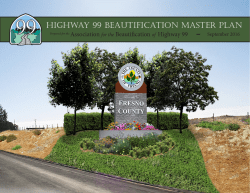 highway 99 beautification master plan