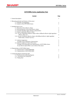 GP2Y0D8x Series