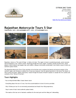 Rajasthan Motorcycle Tours 5 Star