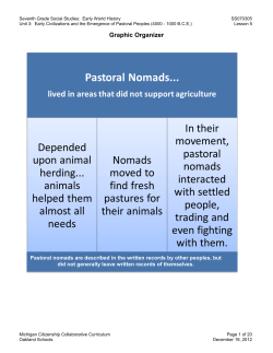 Pastoral Nomads - your passport ​ to the world