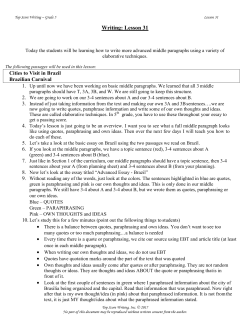 Sample Lesson 3 - Top Score Writing