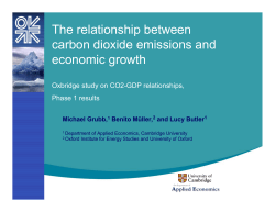 The relationship between carbon dioxide emissions