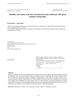 Maxillary first molar with three mesiobuccal canals confirmed with