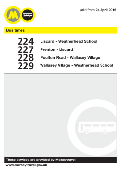 from 24 April 2016 - Weatherhead High School