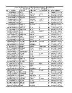 s/n f4 index no surname firstname secondname sex admissionn no