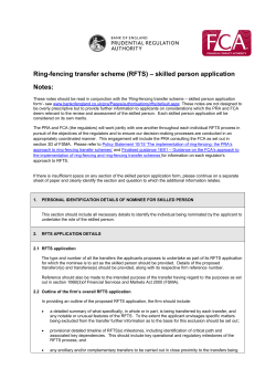 RFTS - Bank of England