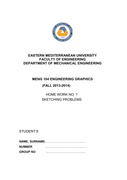 Sketching Problems - Eastern Mediterranean University Open