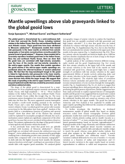 Mantle upwellings above slab graveyards linked to the global geoid