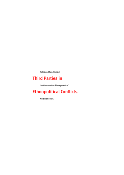 Roles and Functions of Third Parties in