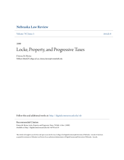 Locke, Property, and Progressive Taxes