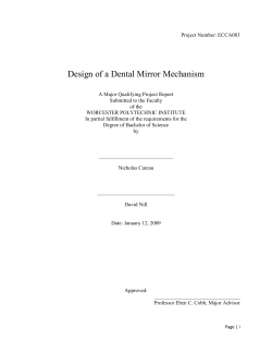 Design of a Dental Mirror Mechanism