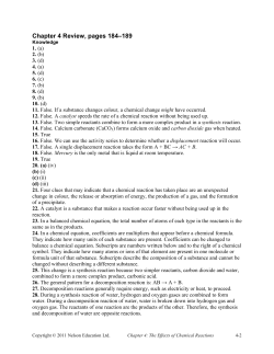 Ch 4 Review