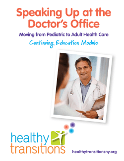 Speaking Up at the Doctor`s Office