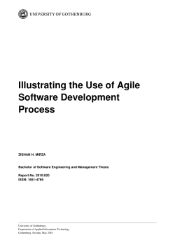 Illustrating the Use of Agile Software Development Process