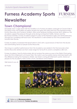 Autumn Term Newsletter- Sports Insert