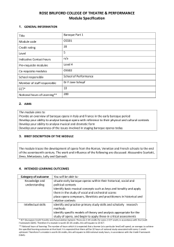 Opera Level 5 - Bruford.ac.uk