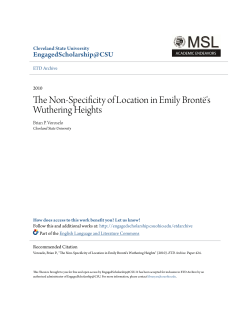 The Non-Specificity of Location in Emily Bront&euml;`s Wuthering Heights