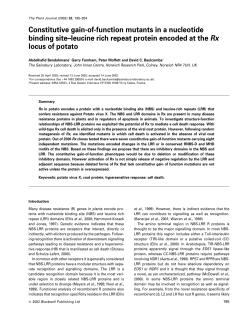 Constitutive gain-of-function mutants in a nucleotide binding site