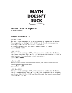 Chapter 10 Solutions