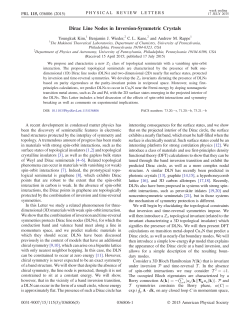 Dirac Line Nodes in Inversion-Symmetric Crystals