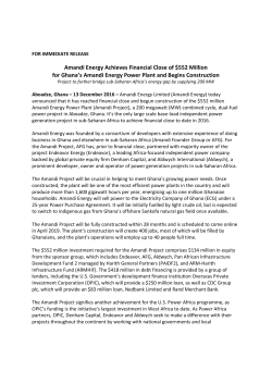 Amandi Energy Limited - Aldwych International