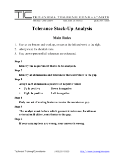 Tolerance Stack-Up Analysis - ttc