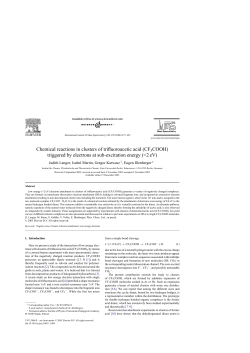 Chemical reactions in clusters of trifluoroacetic acid