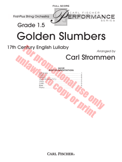 Golden Slumbers